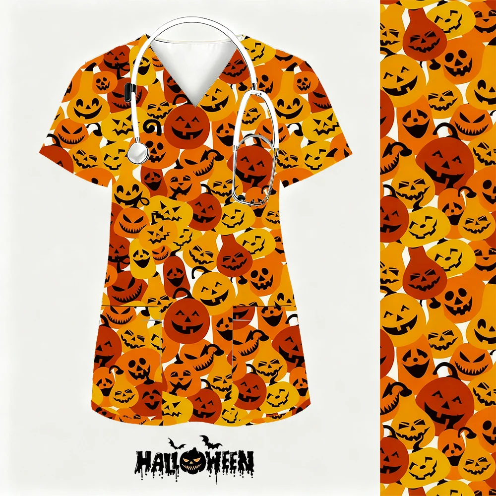 

Halloween Clinical Uniform Woman Pharmacy Workwear Nurse Uniform Hospital Doctor Oral Dental Surgery Uniforms Medical Scrubs New