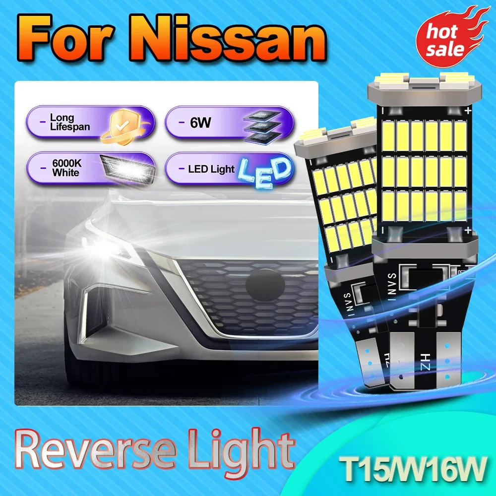 

T15 Flashing Led Backup Lamp Ampoule W16W Reverse Light Bulb Canbus For Nissan Qashqai J11 X Trail T32 Pathfinder R52 Juke Note