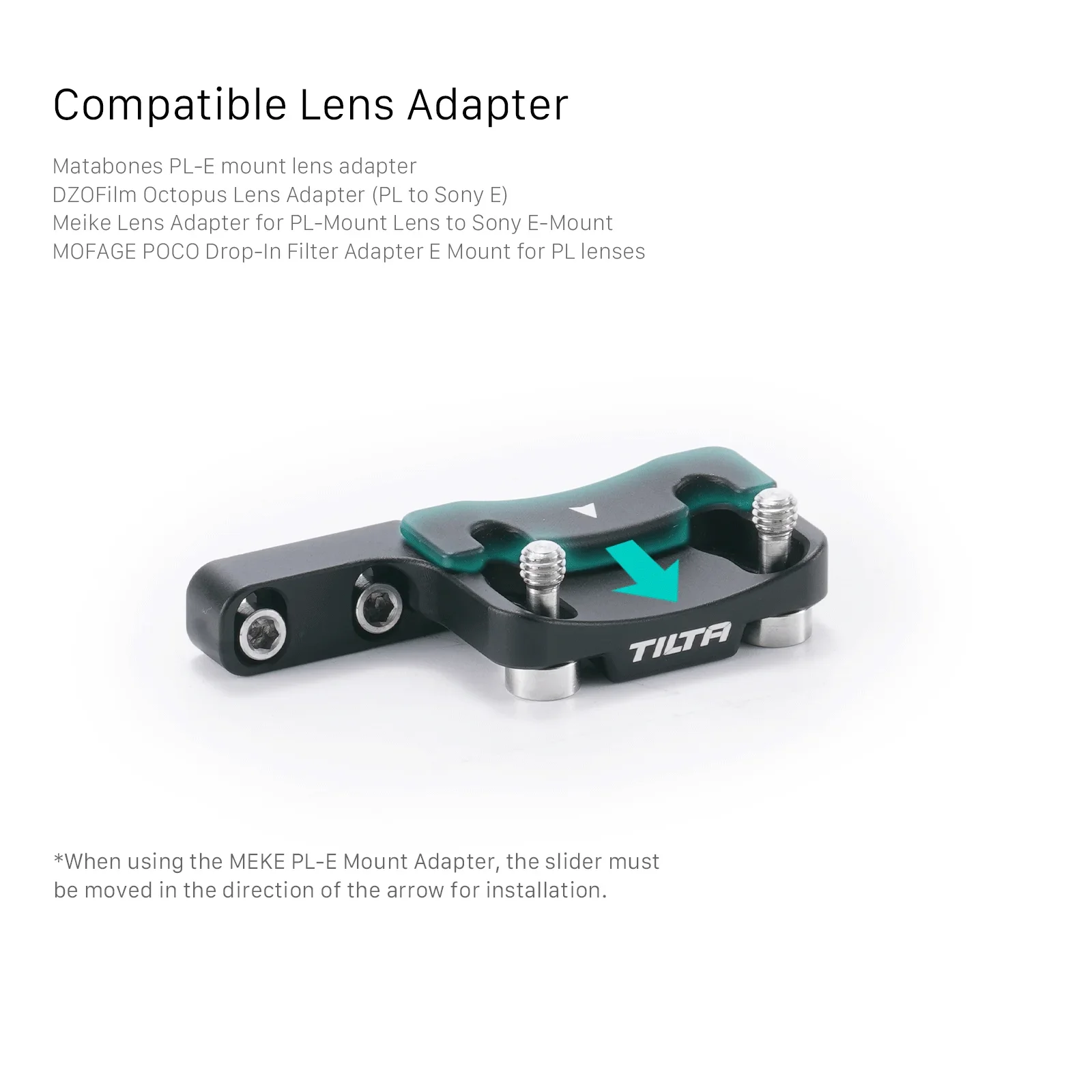 TILTA Compatible with Sony FX3/FX30 V2 PL Mount Lens Adapter TA-T16-LAS2