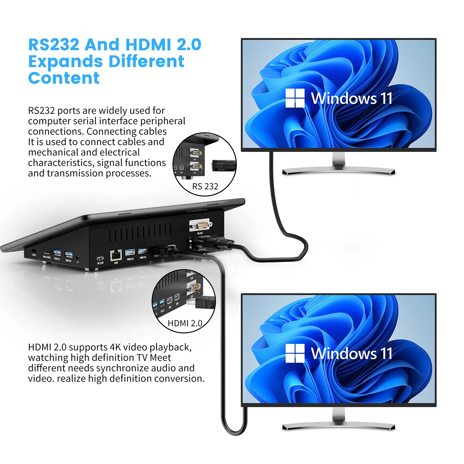Безвентиляторный мини-ПК Higole F10, 10,1 дюйма, Intel J4125, Windows 11, WiFi5, 8 ГБ, 128 ГБ, 8000 мАч, 4K, настольный компьютер, сенсорный экран,