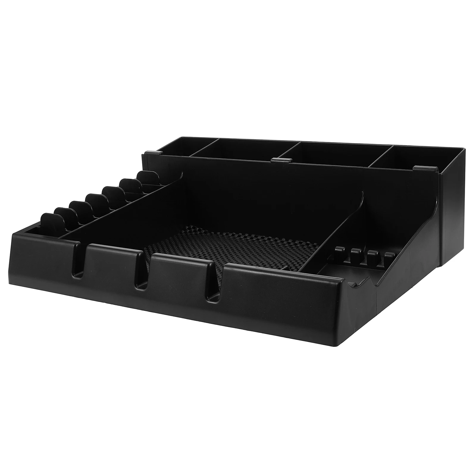 

Hair Clipper Box ganizer ABS Material Clippers Guards Storage Display Shelf Salon Barber Tool Tray Station Container