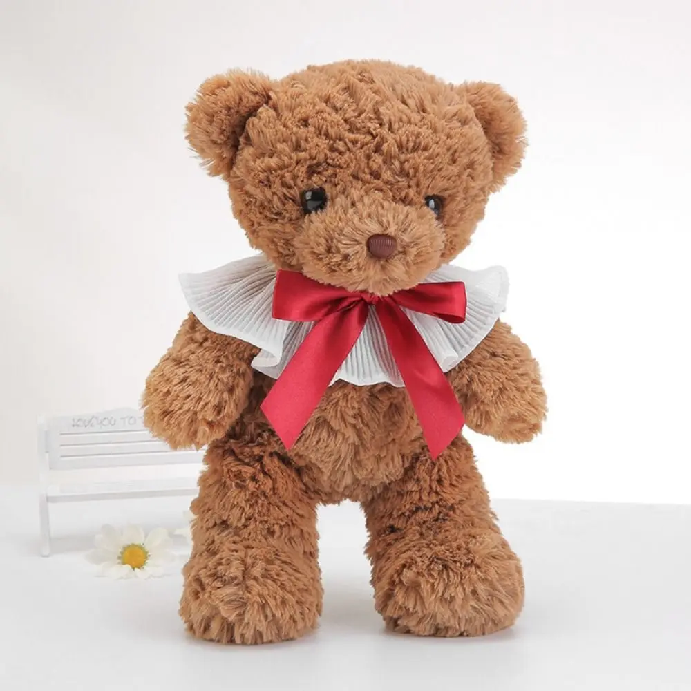

Curly Monica Bear Plush Toys Bowknot Party Hats Cute Bear Doll Toys Soft Stuffed Animals Hug Bear Plush Toy Wedding Gifts