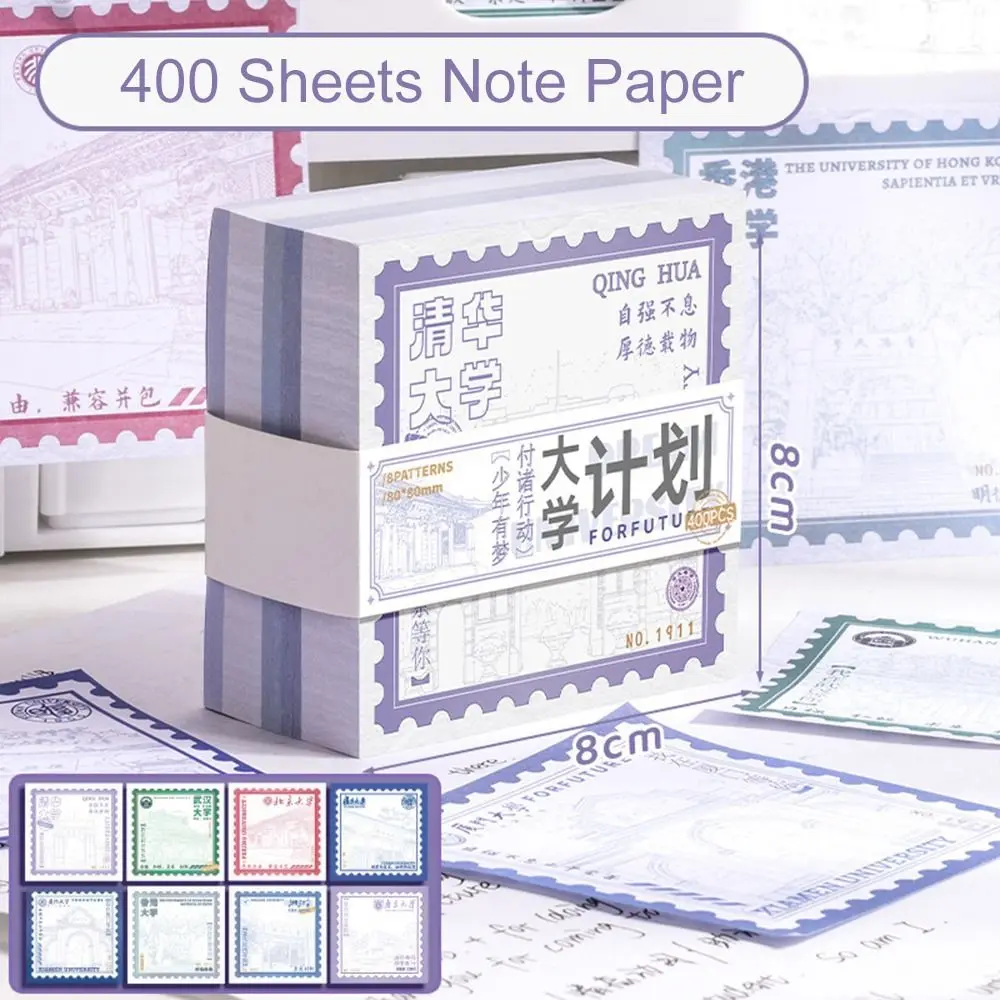 

400 Sheets Writing Pad Cute Capybara Note Paper Kawaii Square Memo Reminder Paper Cartoon Non Sticky Memo Notepad Stationery