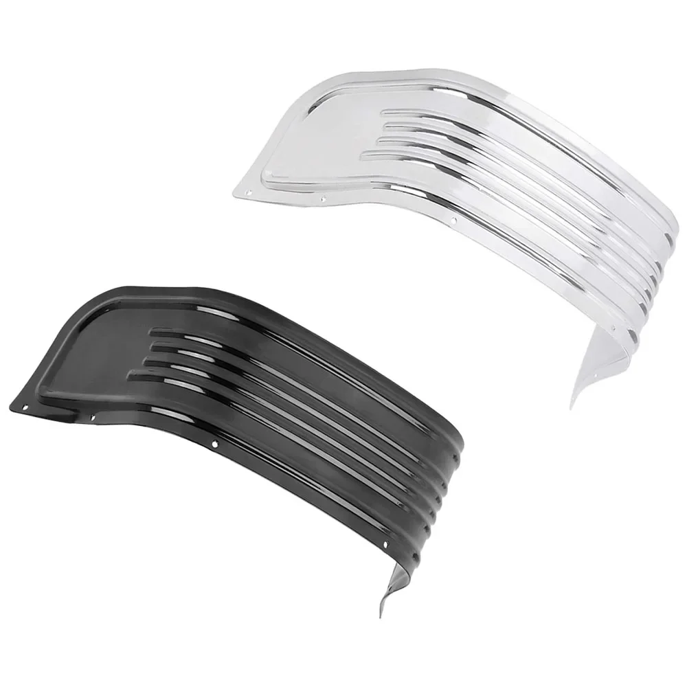 الكروم/أسود دراجة نارية الجبهة الحاجز تقليم تنورة حماية الحرس ل هارلي بجولة إلكترا الإنزلاق سوفتيل FLHR FLHX 1980-2013 #6