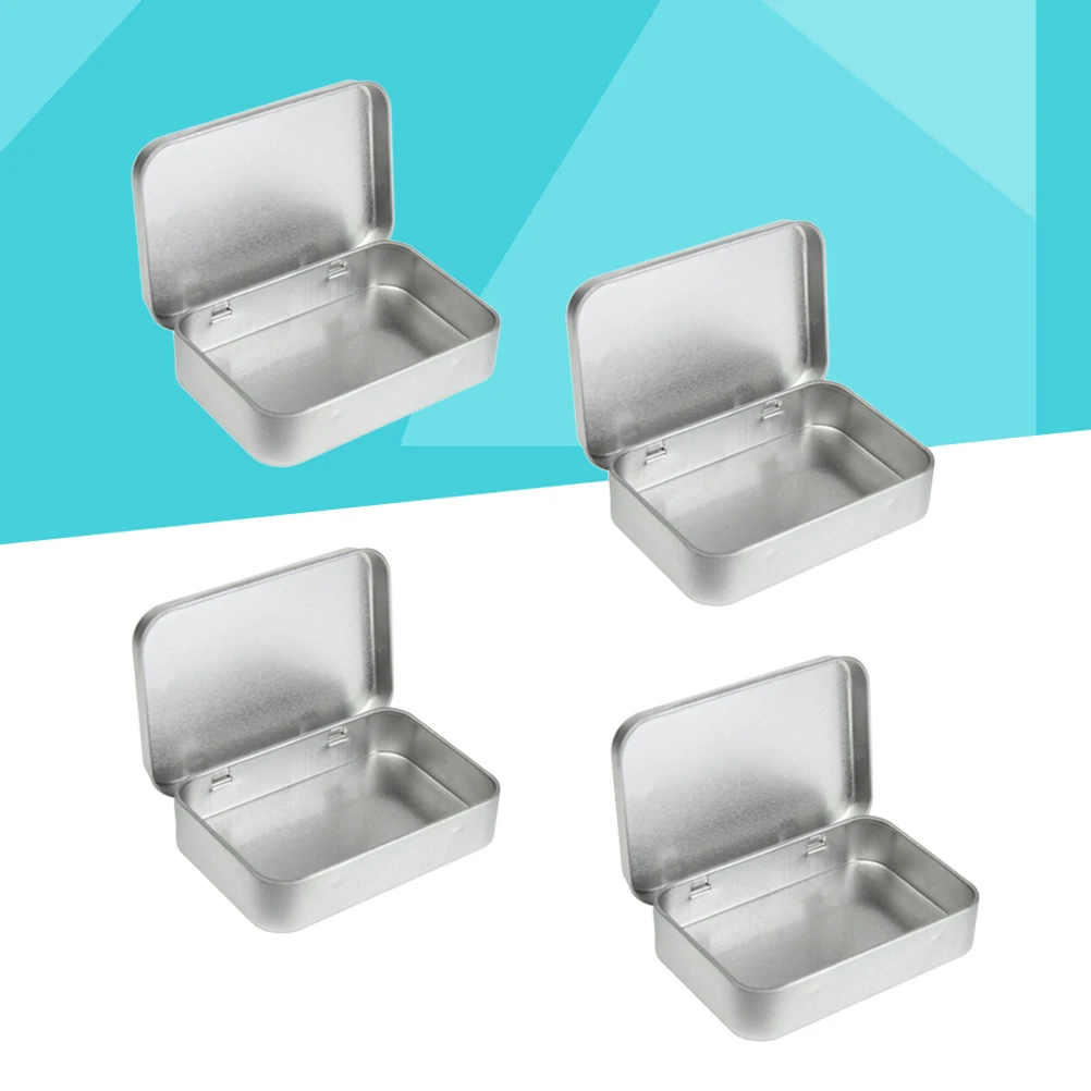 

24pcs Mini Tin Box Lightweight Portable Metal Cans For Travel Camping Trip Candles Samples Jewelry Cosmetics Storage Containers
