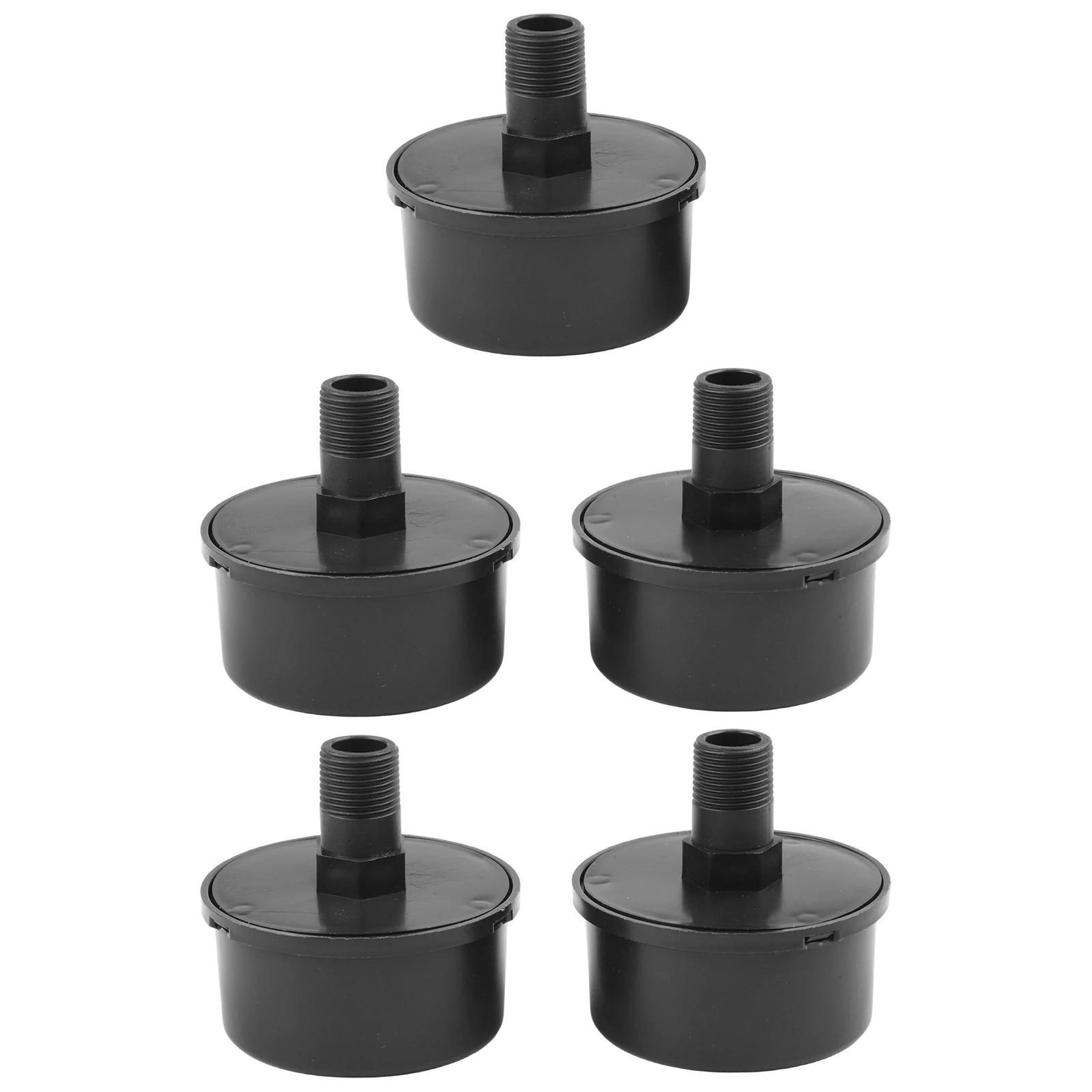 Set of 5 Air Compressor Intake Filters Mufflers with Male Thread 16mm for Piston and Small Air Pumps Replacement Parts