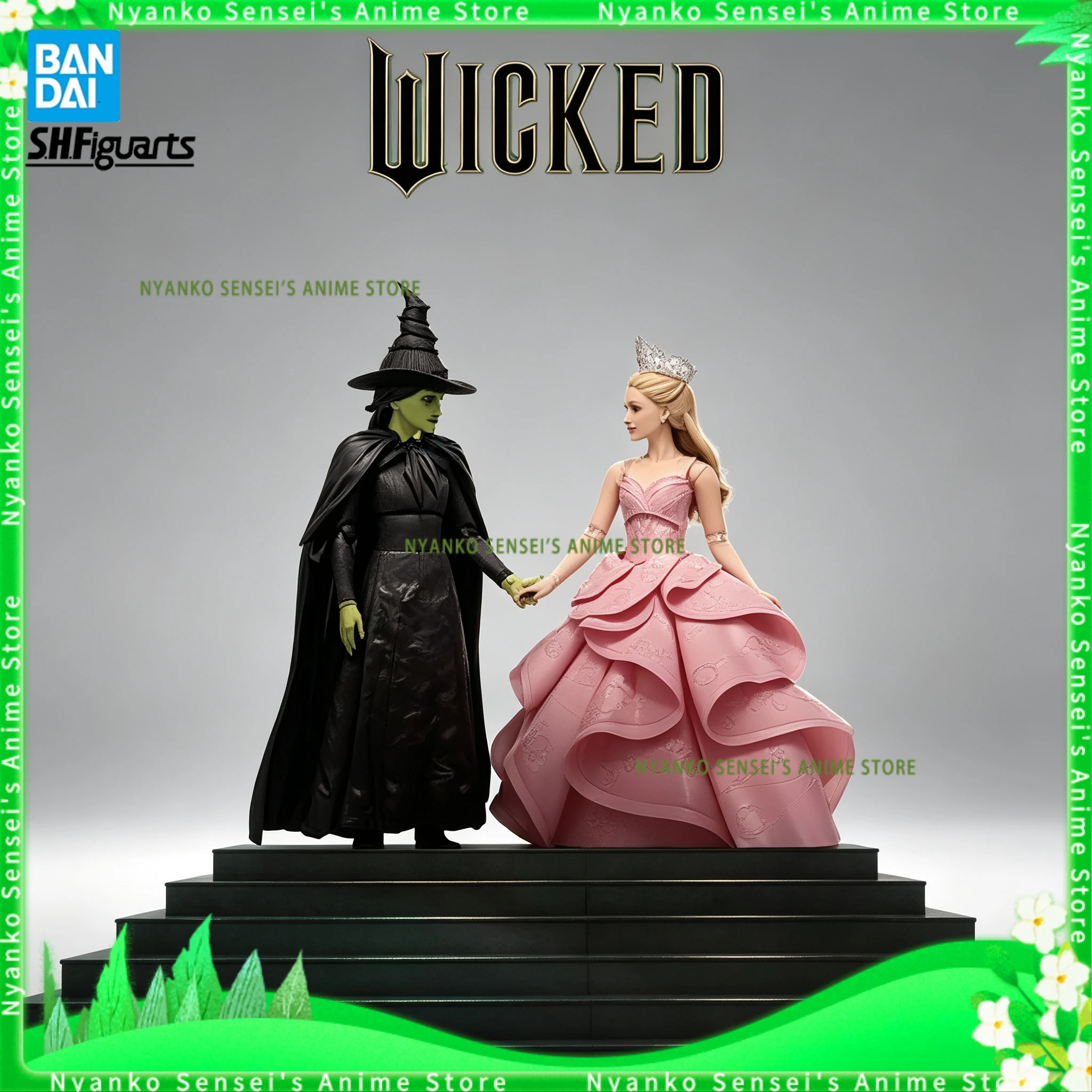 

In Stock Bandai SHF Wicked Glinda Elphaba S.H.Figuarts 15CM Action Figure Anime Trendy Toys Collectibles Model Doll Gift