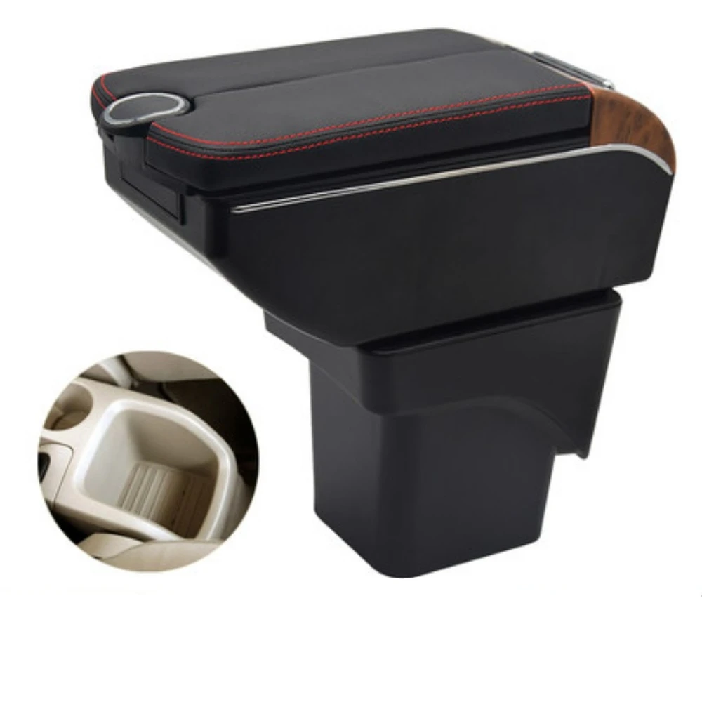 For Ford Focus 2 MK2 Center Console Armrest Box Storage Elbow Rest Arm with Phone Charging USB Interface Cup Holder