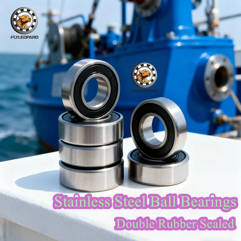

Bearing for Marine Equipment & Outdoor Machinery Stainless Steel Ball Bearing 4mm 5mm 6mm 7mm 8mm 10mm Bore Rubber Sealed ABEC-7