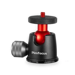 Tripod Ball Head 360° Panoramic and 135° Tilt Rotatable w 1/4” Screw Thread for DSLR Cameras/Monopods/Slider Track/Dolly Slider