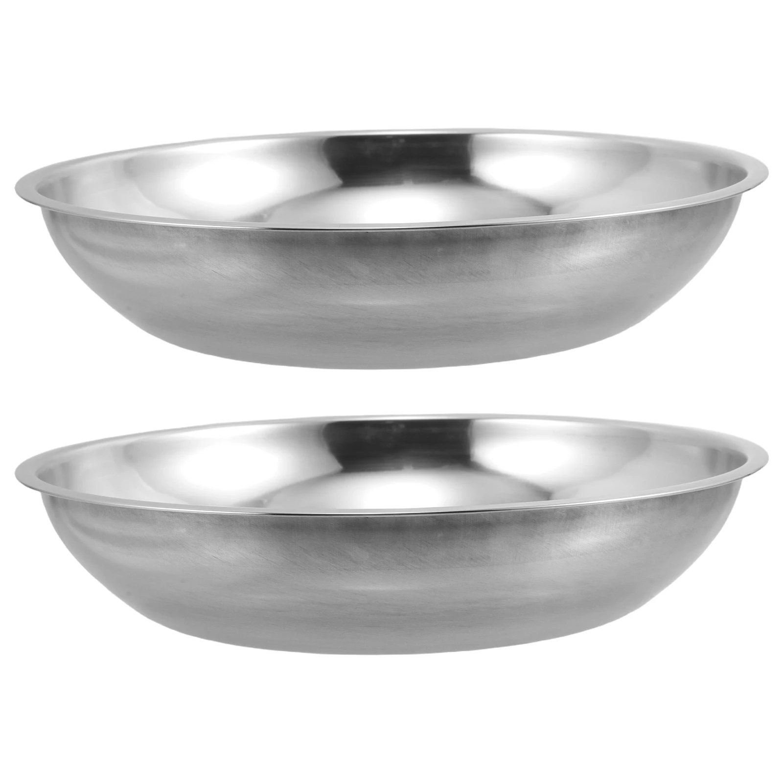 

2pcs Stainless Steel Scale Pan Heavy Duty Precision Weighing Tray Kitchen Industrial Spring Scales Accessories