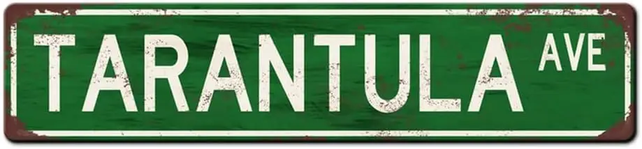 

Металлический жестяной знак тарантула AVE Sign 4x16 дюймов