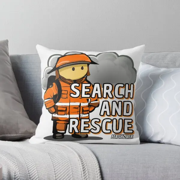 Sar Team Orange  Printing Throw Pillow Cover Decor Home Fashion Soft Bed Anime Sofa Square Office Pillows not include One Side