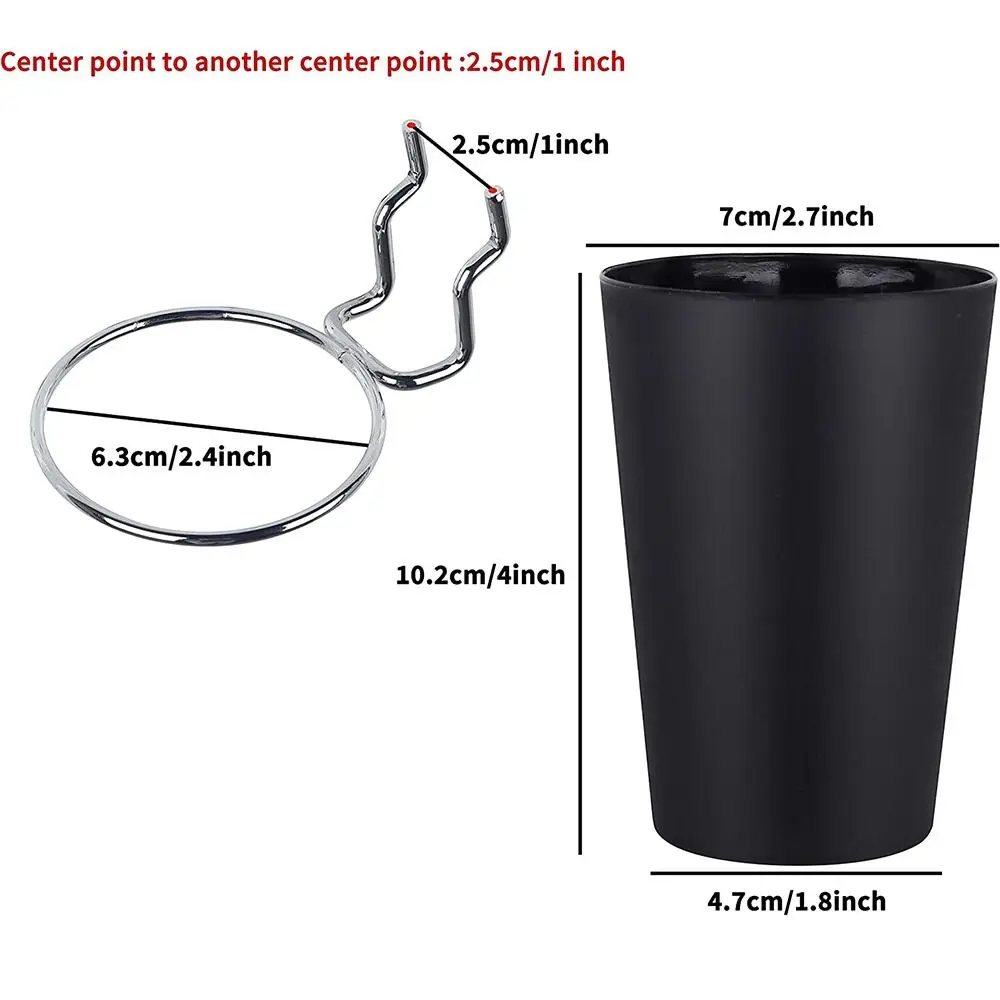 6 Sets Pegboard Hooks with Pegboard Cups Ring Style Hooks for Pegboard Cups Holder for Organizing Accessories Tools