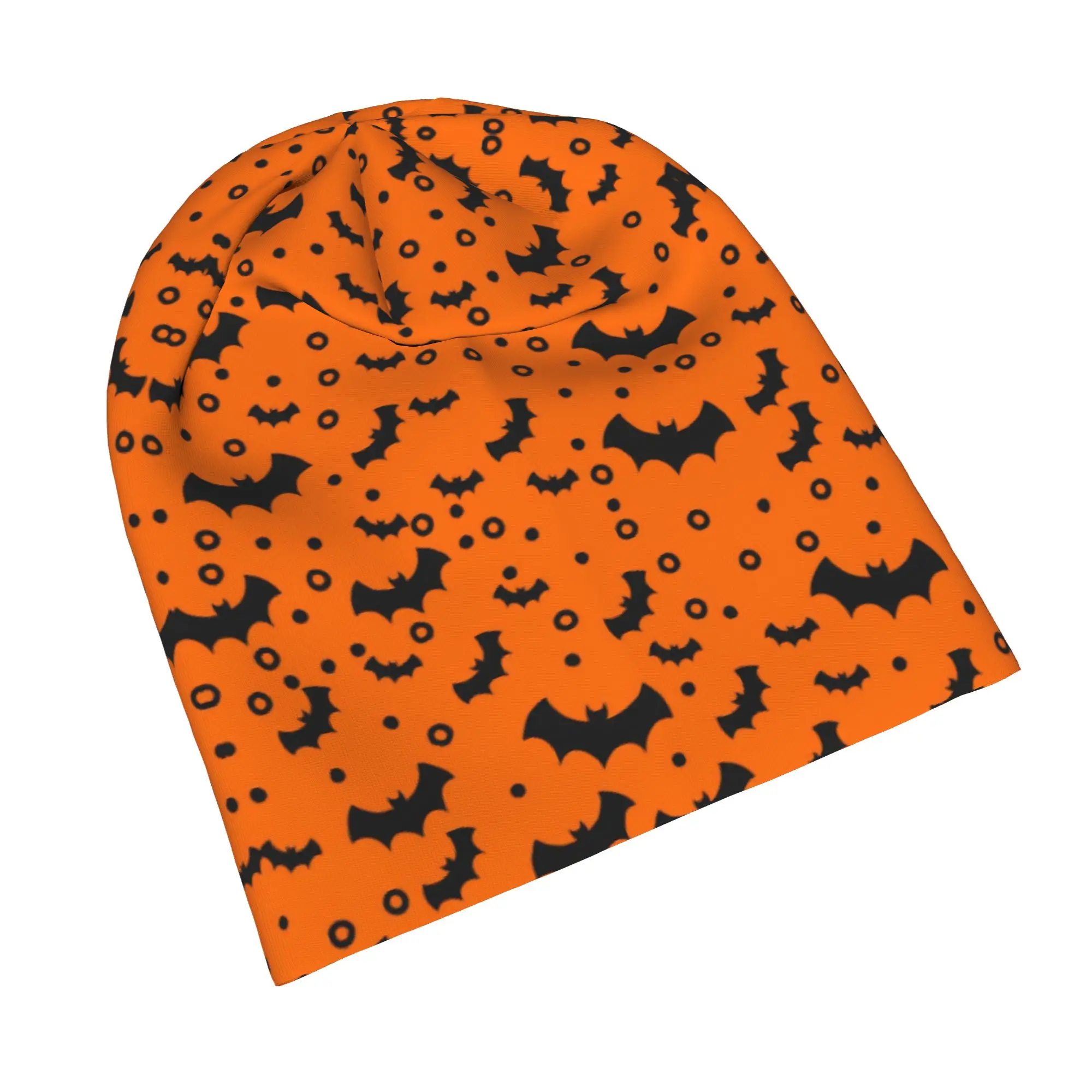 Halloween Ghost Pumpkin Spooky Trick Or Treat Witch Beanie Cap for Men Women Streetwear  Cooling Skull Cap Sweat Wicking