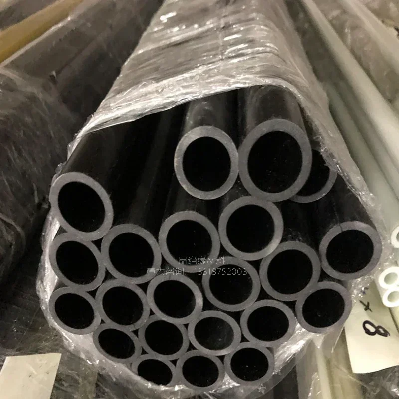 10Pcs Black Hollow Fiberglass Rod Glass Fiber Tube 3mm 4mm 5mm 6mm 7mm 8mm 10mm 12mm 25mm Insulation Material Lenght 500mm