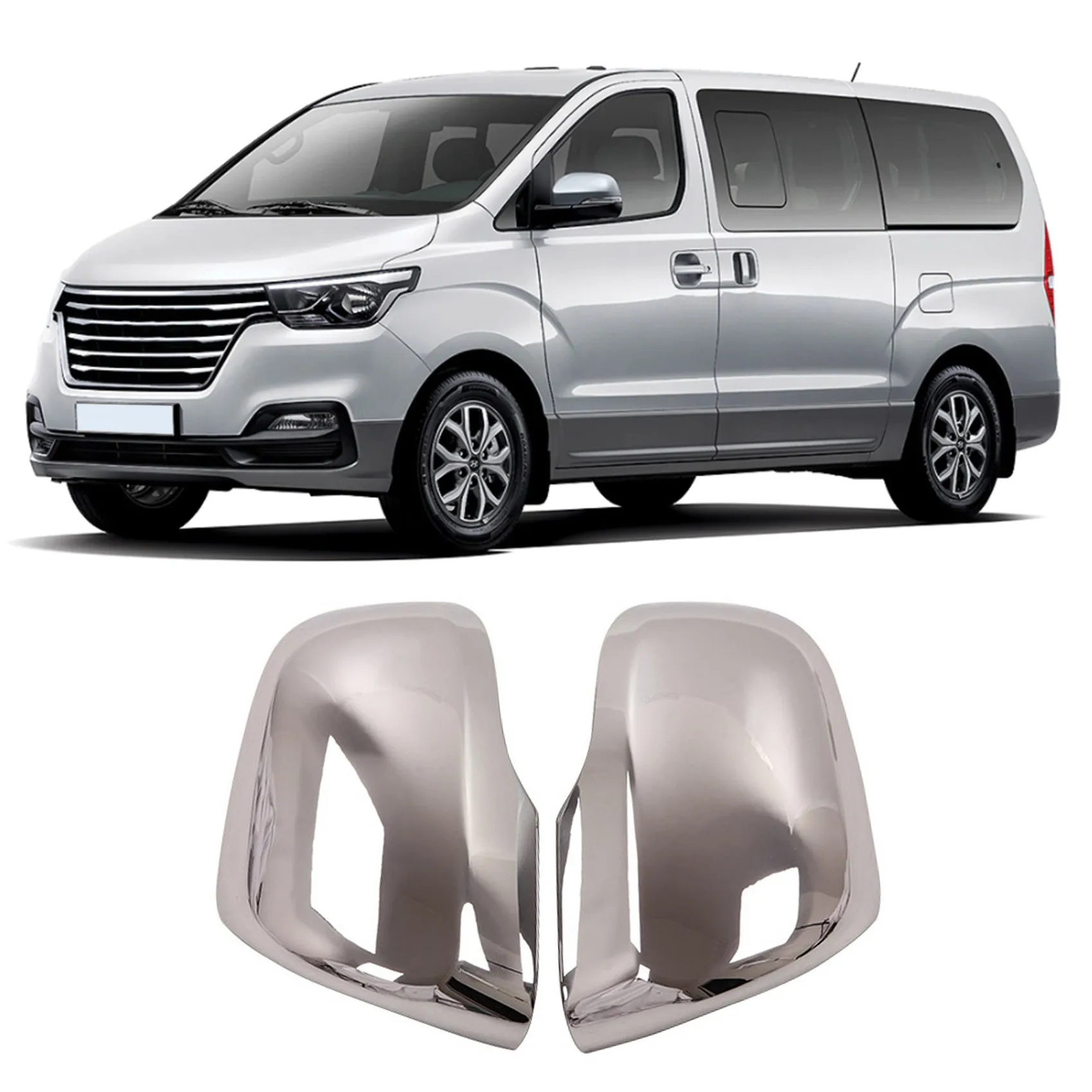 Car ABS Chrome RearView Mirror Cover Door Side Mirror Cap for Hyundai H-1 GRAND STAREX