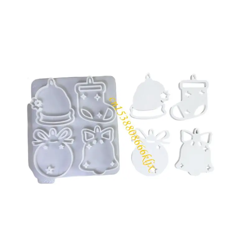 قوالب تزيين المنزل القابلة لإعادة الاستخدام تحت عنوان عيد الميلاد، تصميم سهل الإصدار مناسب لصنع الزينة والحرف اليدوية للمهرجانات #1