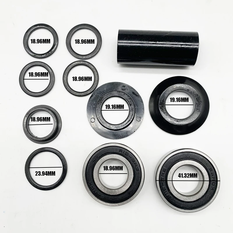 TAOZIK BMX Mid BB Zestaw łożysk Shin Spacer 19 MM Wrzeciono suportu rowerowego