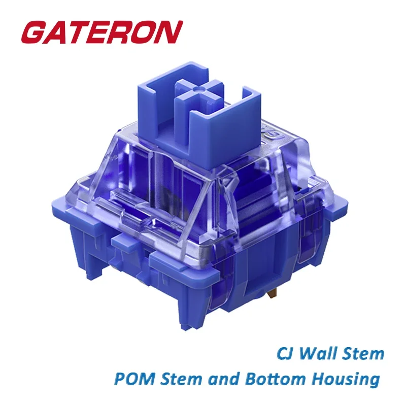 GATERON Joy auto Lube POM interruptor de teclado mecánico CJ, interruptor lineal personalizado, intercambio en caliente, 3 pines