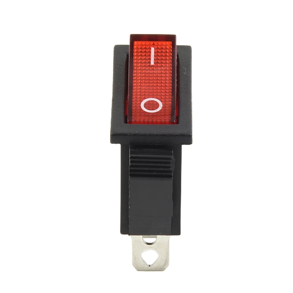 Tools Red With Light On-Off 3pin 1 Piece ON-OFF 3Pin Plastic 15A 250V Easily Installed SPST With Push-In Terminals