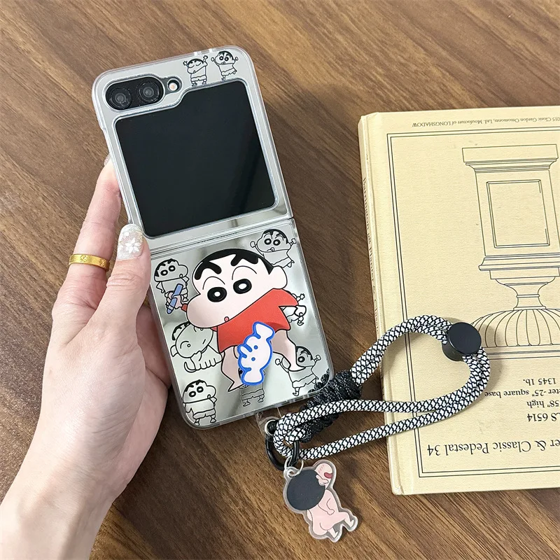 

Rotating Cartoon Boy for Samsung Galaxy Z Flip 7 6 5 4 Protective Back Cover for ZFlip5 ZFlip6 ZFlip7 Case Shell