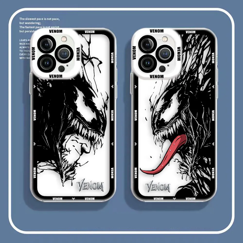 Cover Clear Case For Infinix HOT 40 30 30I 20 20I 20S 9 12 12I 11 11S 10 10I 10S PLAY 8 20 5G PRO Case Marvel The Avengers Venom