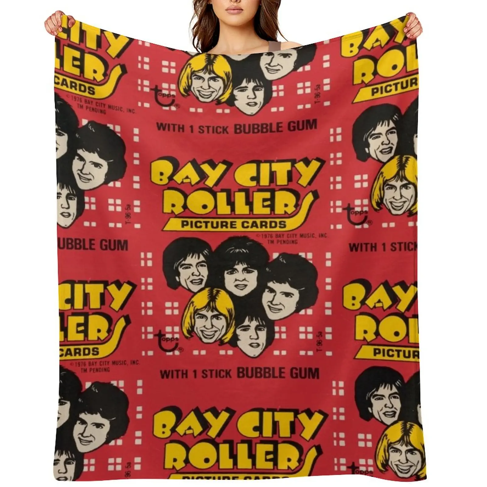 

Bay City Rollers - S-A-T-U-R-D-A-Y NIGHT !! Throw Blanket Sleeping Bag Polar Large Hairy Blankets