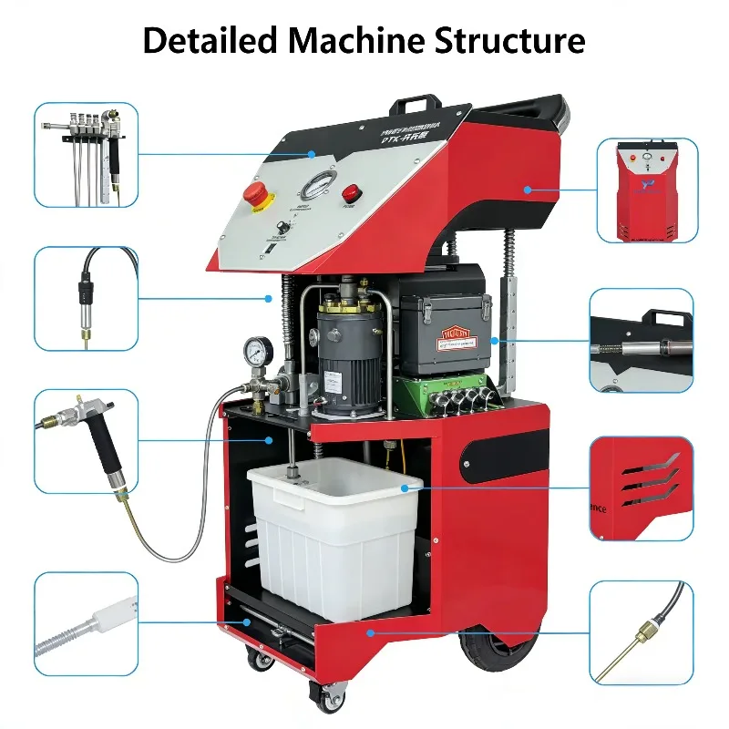 High Efficiency Dry Ice Blasting Machine Automotive Engine Cleaning Industrial Dry Ice Cleaning Machine Factory Supply