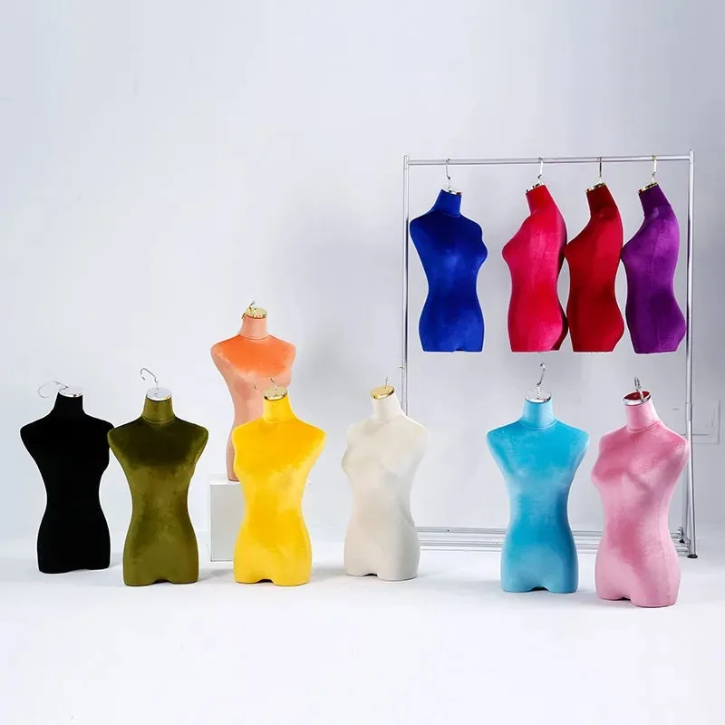 Female model props half-body women's clothing hanging mold clothing store window hanging hook dummy Xiuhe model rack
