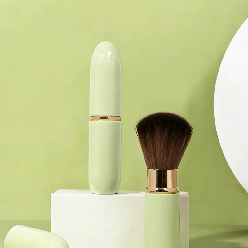 1/3/5 Uds. Brochas de maquillaje retráctiles portátiles, base uniforme en polvo, colorete facial, brocha suave para cara, mango Premium