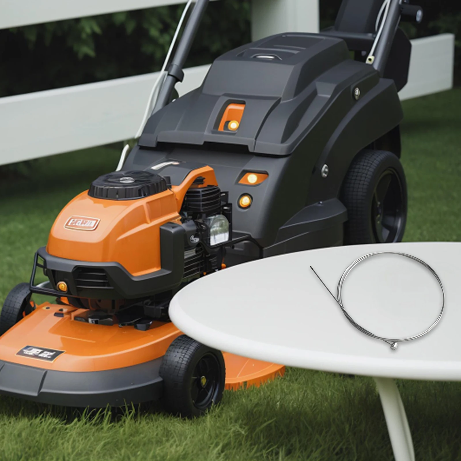 Universal Gas Kupplung Kabel Reparatur Kit 40 "Kabel Länge 0,06" Durchmesser Rasenmäher Rotovator Kabel Mutter Set Rasenmäher teile