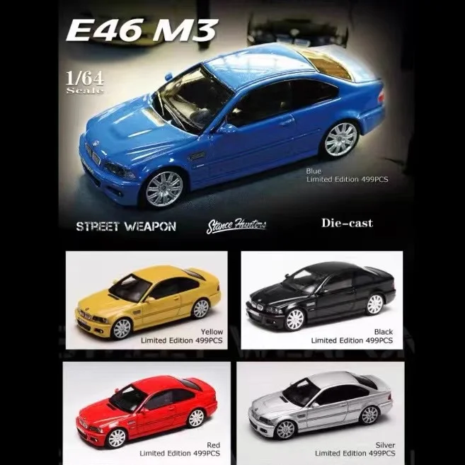 SH SW ko-brendowy model samochodu BMW E46 M3 w skali 1:64 z aluminium – kompletna ocena dla kolekcjonerów i fanów marki