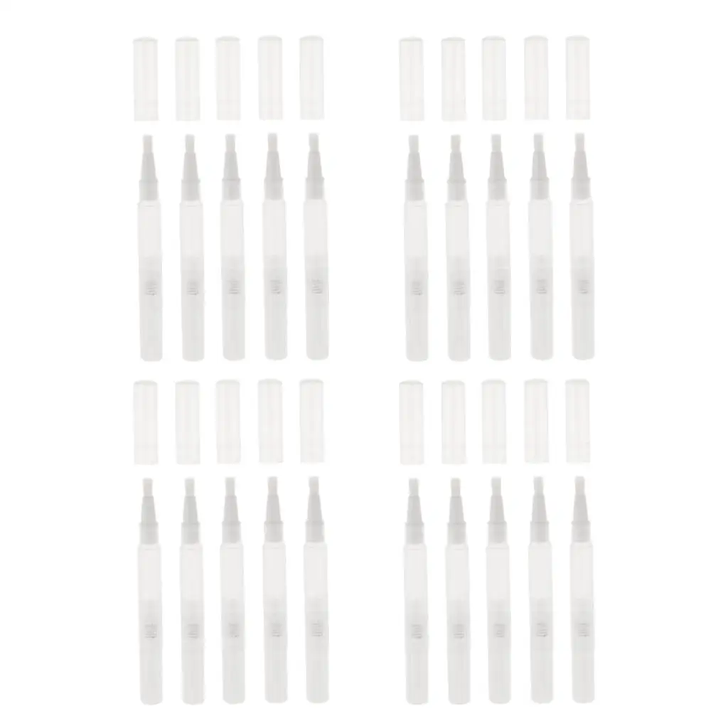 Cosmetische containerbuis, hervulbare doorzichtige plastic twist-pen voor lippenbalsem, etherische olie-nagellak