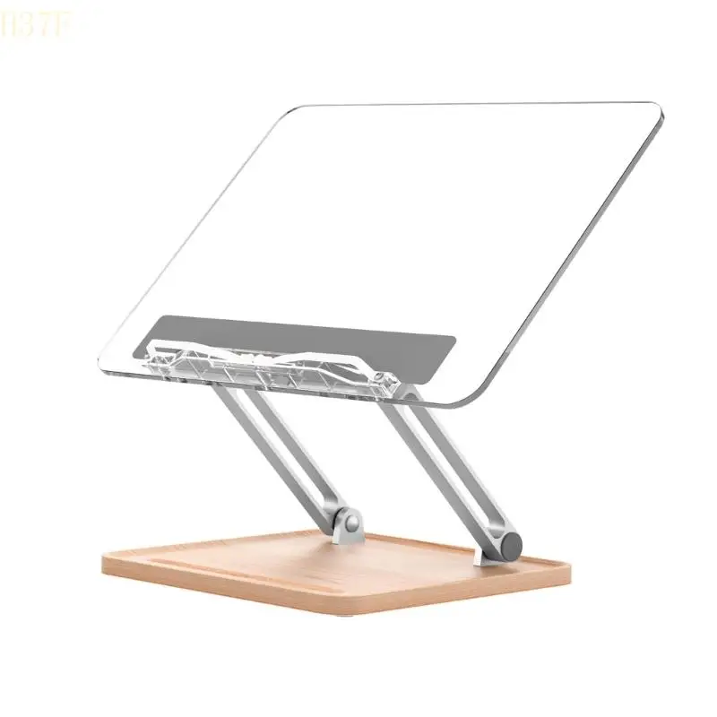 

H37F Portable Tablet Stand Foldable Tablet Holder Ergonomic Sturdy Tablet Bracket with Pen Slot Desktop Tablets Stand