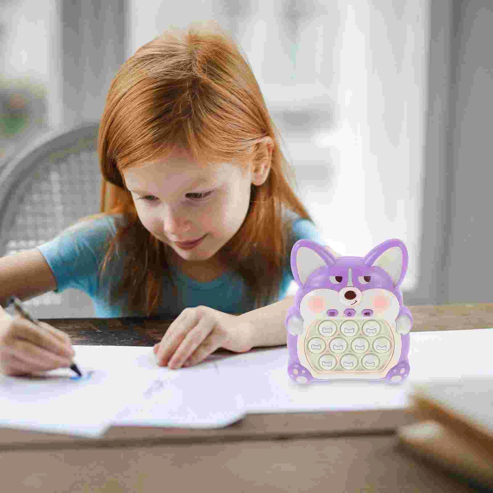Console de jeu pour enfants, jouet Push Fidget, Puzzle, dessin animé en plastique, jouets populaires pour enfants en bas âge