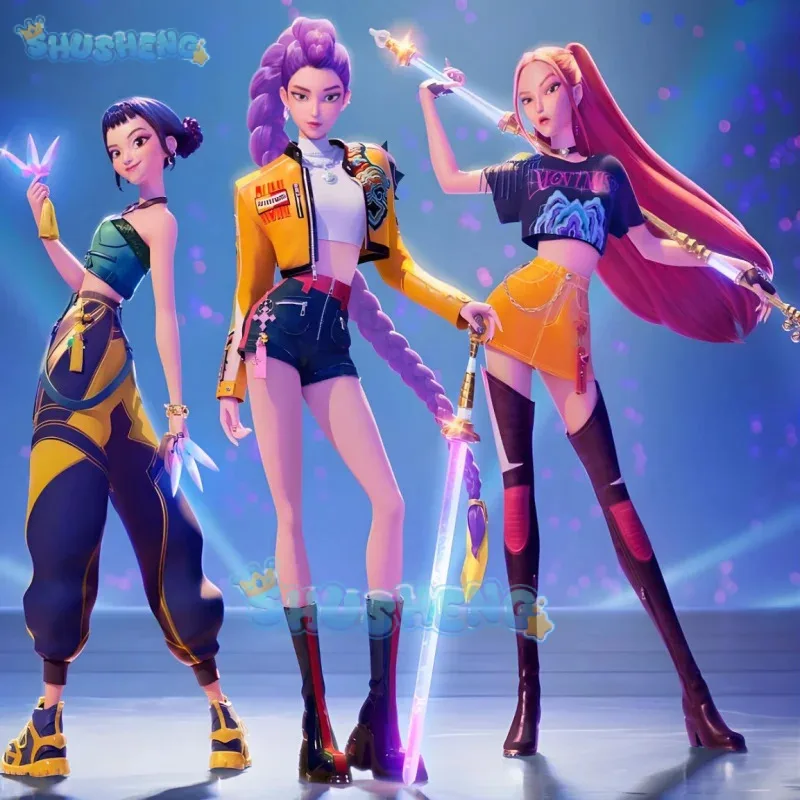 K-Pop: شيطان الصيادين رومي تأثيري حلي أحذية شخصية الدعامة حفلة كرنفال الهالوين