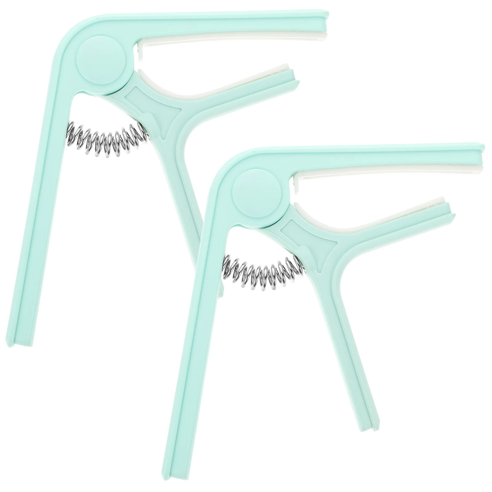 

2Pcs Guitar Capo Clip Plastic Strong Grip Spring Tension Suitable for Acoustic Folk Classical Ukulele Guitar Tuner