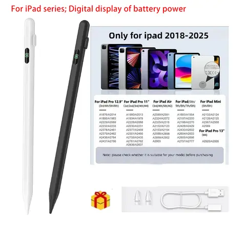 2026 NEW Dedicated Pen Stylus For Apple iPad AIR  MINI6/7/8 IPAD A16 IPAD10 IPADPRO  Battery Display Stylus Writing Draw Pencil