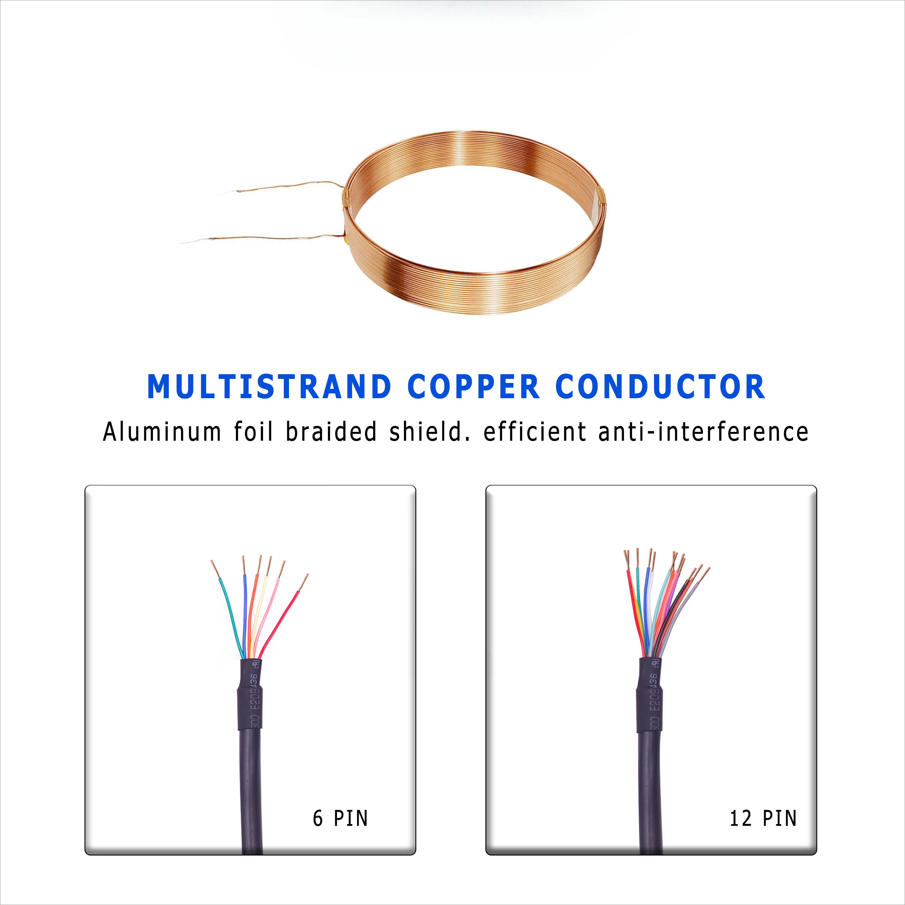 Machine vision cable HRS connector 12pin male to female CCD Industrial Camera cable high Flex I/O power cable assembly