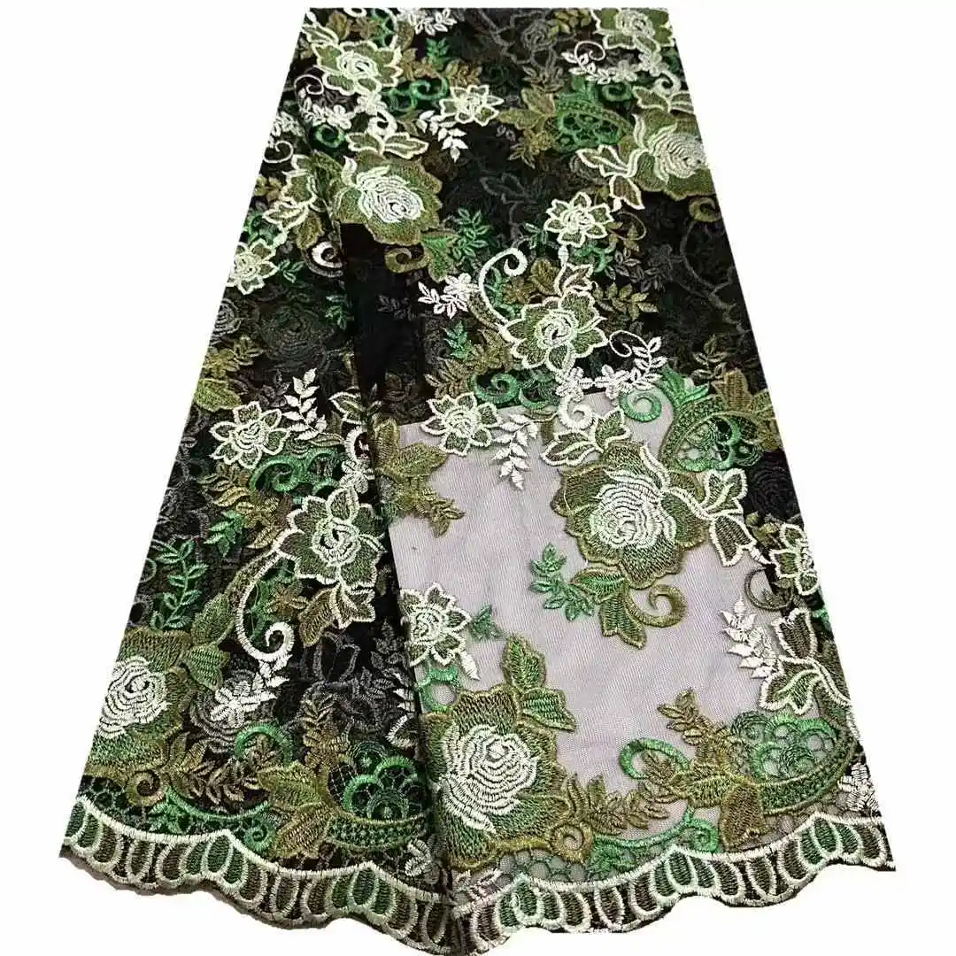 

Nigeria French Tulle Lace Fabric Embroidery African Lace Fabric High End Mesh Material Luxury For Party.