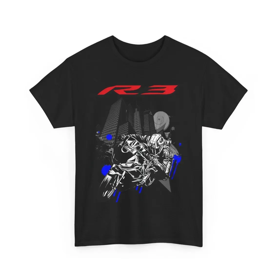 R3 T Shirt YZF R3 Supersport Motorcycle Tee R-World Rider Graphic Top For Fans Parallel Twin First Sportbike Gift