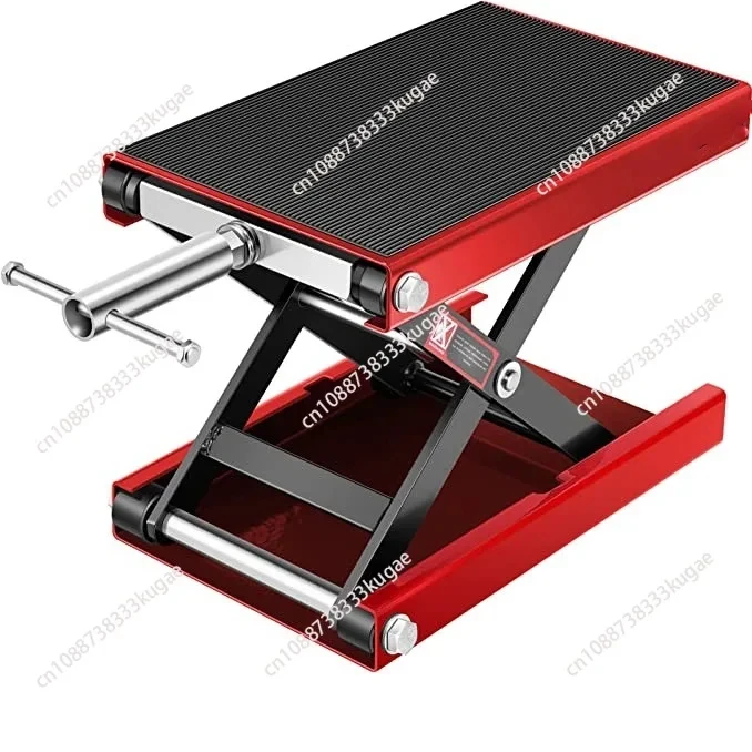 Motorcycle Jack Bike Scissor Floor Wide Deck Hoist Lift Stand  with Saddle Lift Dirt Bike accessories