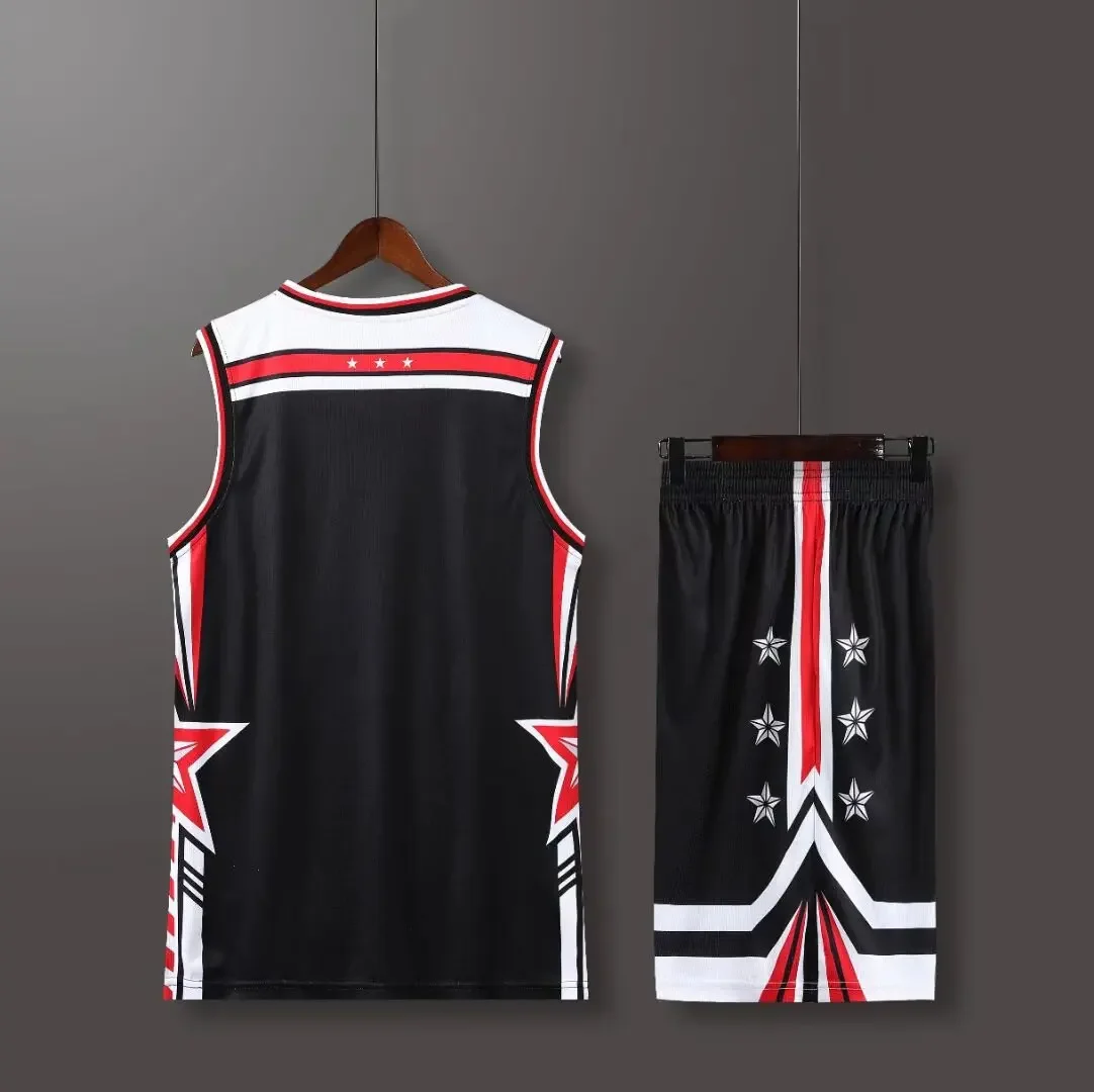 NEW 24 25 Men\'s sports kit Light Fans Basketball Jerseys Men and kids game team Short sleeve uniform training Vest and shorts