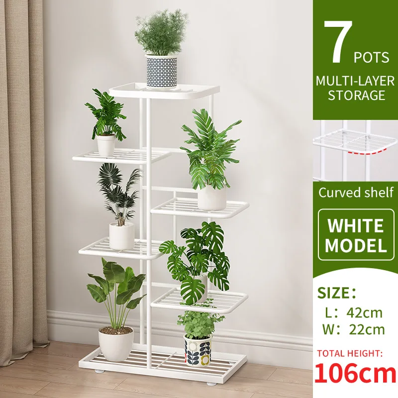 Plantenstandaard voor bloemen Ijzer 6/7/8 lagen Plantenplank Plantorganisator Opslag Plantenhouder Displaystandaard Tuindecoratie
