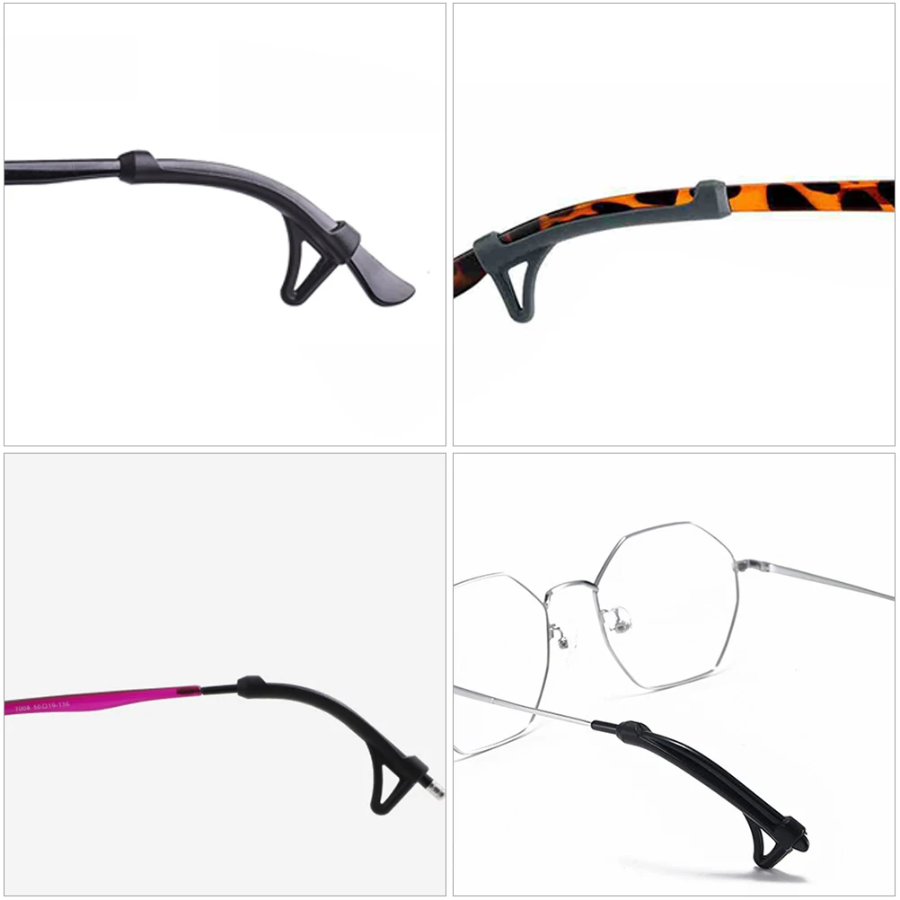 

Silicone Non Slip Sleeves for Glasses Legs 6 12mm Diameter Ergonomic Eyeglasses Ear Grips Temple Hooks Accessories Sports