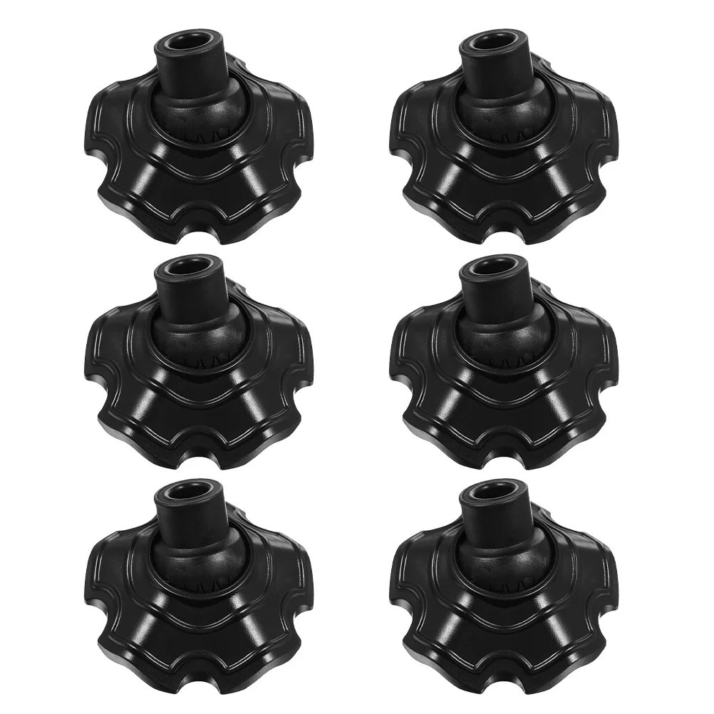 

6Pcs Camping Chair Foot Caps Wear Resistant Chair Leg Floor Protectors Easy Install Heavy Duty Furniture Pads for Soft Ground