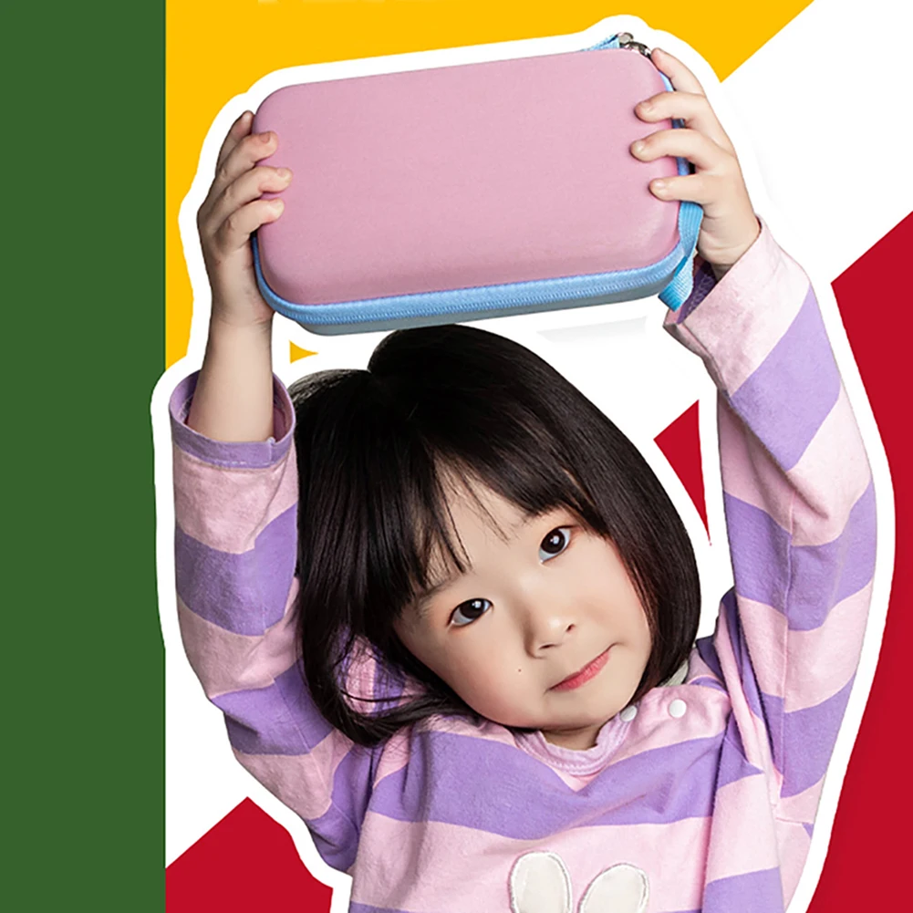 Cameratas voor kinderen EVA-film Camera-opslaghouder Organizer Tas Antikras Beschermende reistas met gaasvak Draagtas