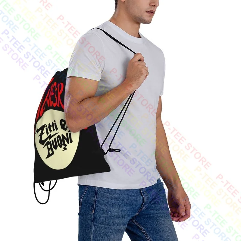 Maneskin Zitti E Buoni Drawstring Bags Gym Bag Travel Training Sports Style Riding Backpack