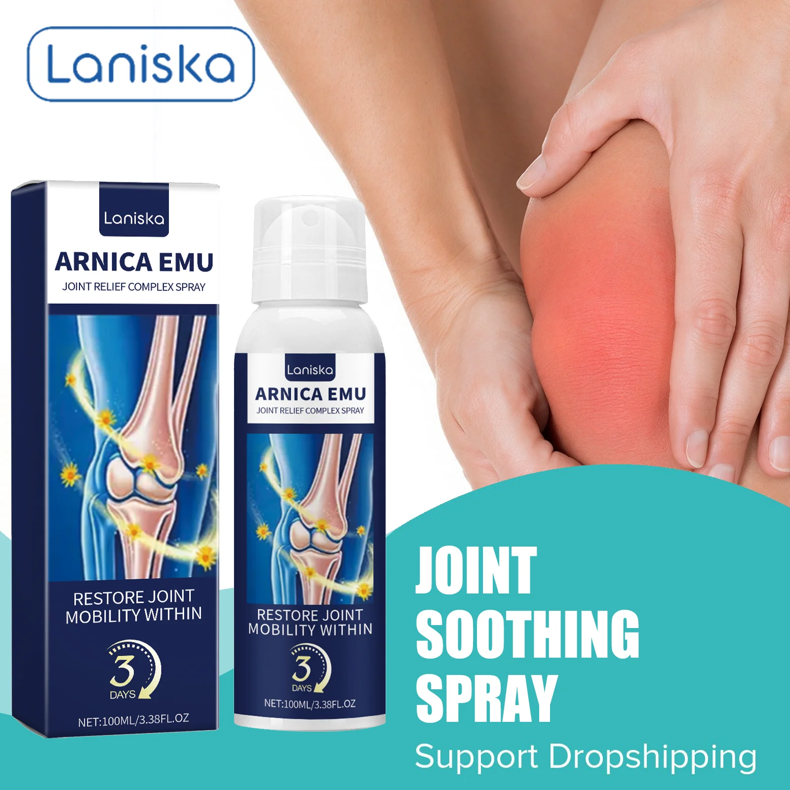Joint Soothing Spray Deep Penetration Lubricate Joint Relieve Swelling Discomfort Restore Joint Mobility Long Term Joint Care